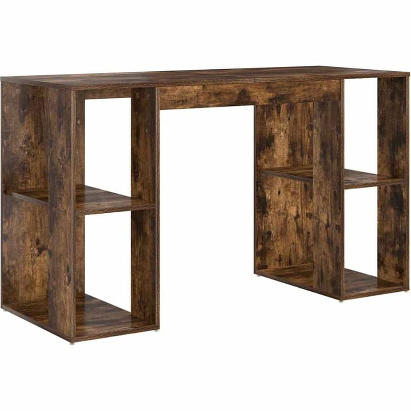 Γραφείο VidaXL από Επεξεργασμένο Ξύλο 130x50,5x75 cm - Καπνιστή Δρυς