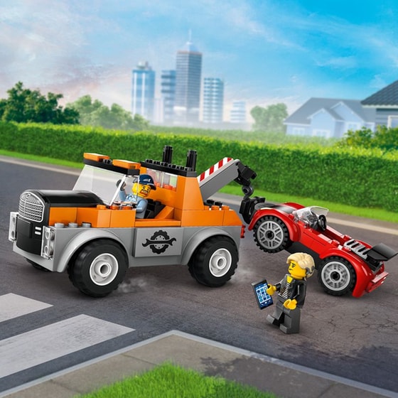 LEGO® City Tow Truck and Sports Car Repair (60435) image 3