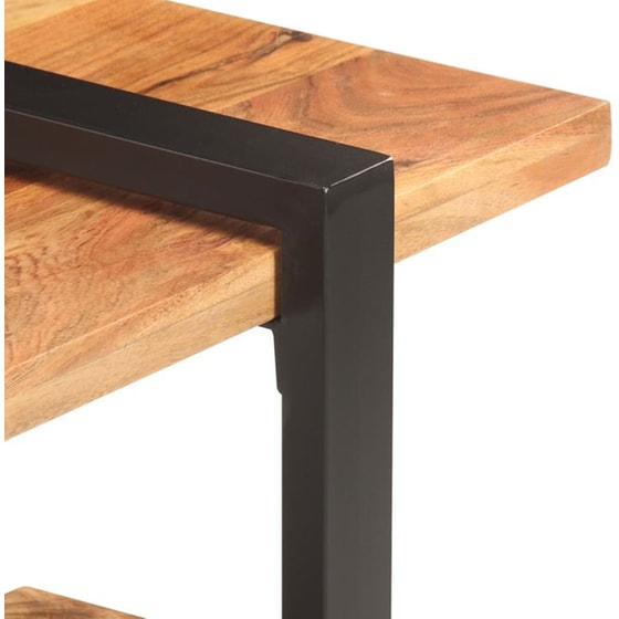 Έπιπλο Τηλεόρασης VidaXL από Ξύλο 130x40x40cm - Kαφέ/Μαύρο image 3