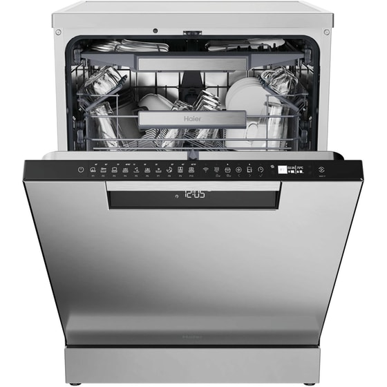 HAIER XF 5C4M1X για 15 Σερβίτσια Inox με WiFi Πλυντήριο Πιάτων image 3