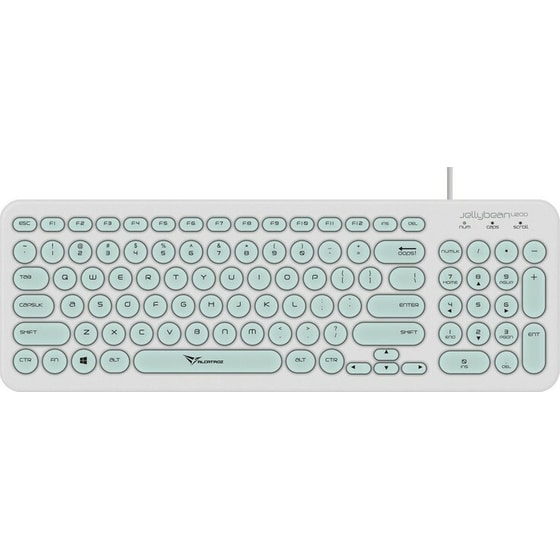 Alcatroz JellyBean A200 Wireless Πληκτρολόγιο - White/Mint image 1