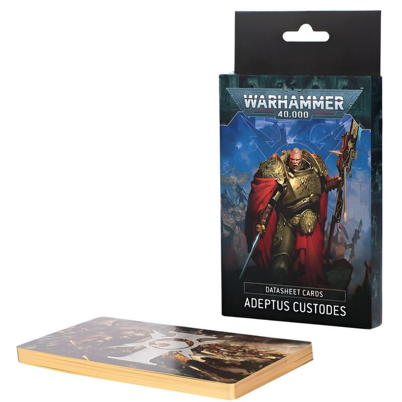 Datasheet Cards: Adeptus Custodes Warhammer 40k GAMES WORKSHOP