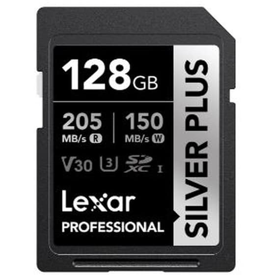 Lexar SDXC Professional Silver Plus 128GB Class 10 image 0