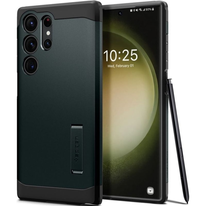 Θήκη Samsung Galaxy S23 Ultra - Spigen Tough Armor - Abyss Green
