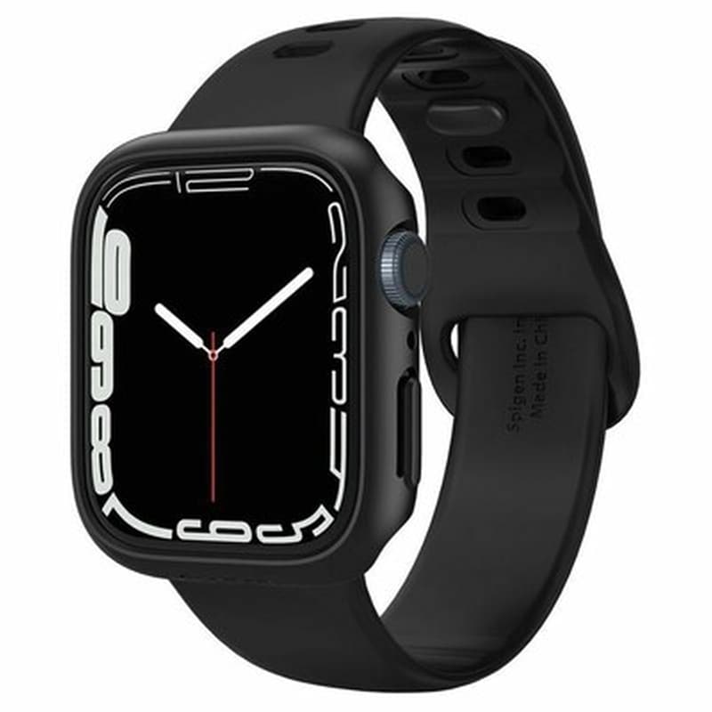 SPIGEN Θήκη Spigen Thin Fit για Apple Watch 41mm - Μαύρο