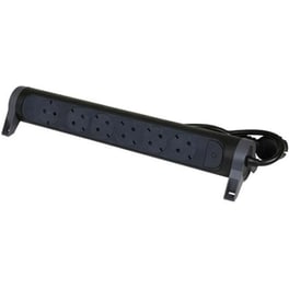 Πολύπριζο Legrand με Διακόπτη 6 θέσεων SPD Rotating 1.5m - Black/Grey