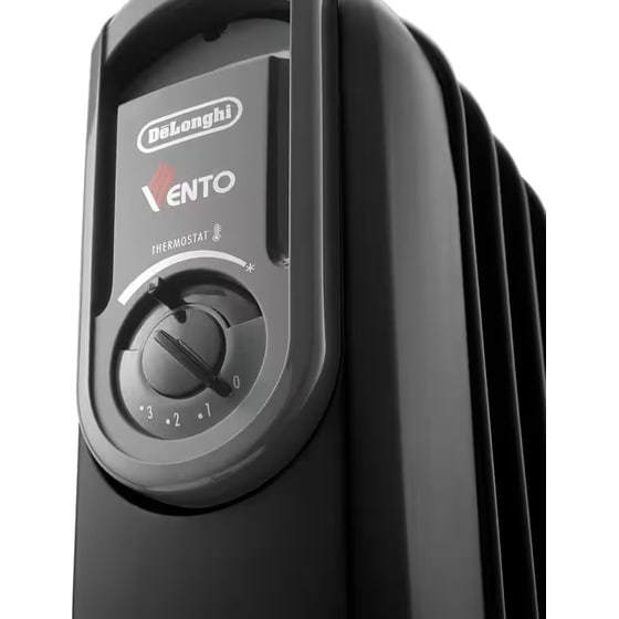 DELONGHI Vento V551225.BG Καλοριφέρ Λαδιού 2500W Μαύρο image 3