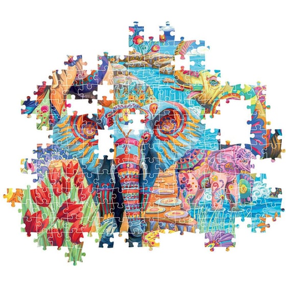 Παζλ Clementoni High Quality Collection Γιορτή Ελεφάντων (500 Κομμάτια) image 2