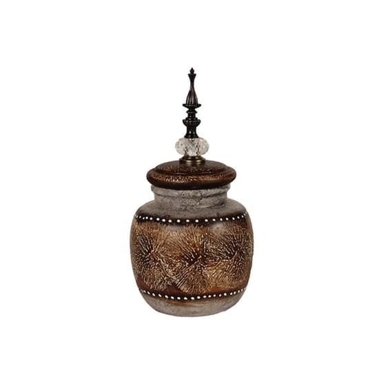 Φοντανιέρα Κεραμική Φ14,5χ31 Εκ. Με Καπάκι - Keskor 66698 image 0