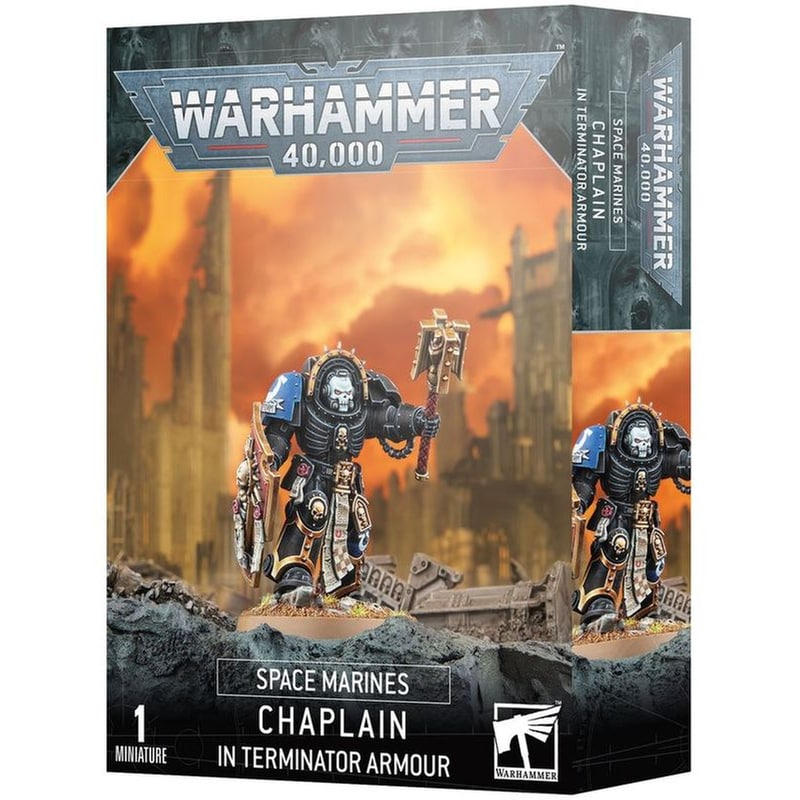 GAMES WORKSHOP Space Marines: Chaplain In Terminator Armour Warhammer 40k GAMES WORKSHOP