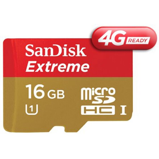 Κάρτα μνήμης microSDHC 16GB Class 10 UHS-I - SanDisk Extreme SDSDQXL-016G-G46A image 2
