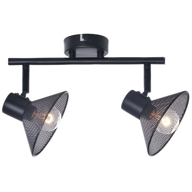 Σποτ Δίφωτο Aca Paloma Tnk2832sb Μεταλλικό - Μαύρο