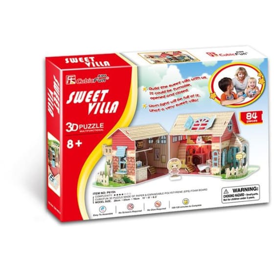3D Παζλ Sweet Villa - Cubic Fun - 84 Κομμάτια image 1
