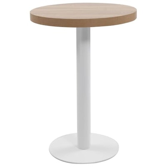 Vidaxl Τραπέζι Bistro Ανοιχτό Καφέ 60 Εκ. Από Mdf image 0
