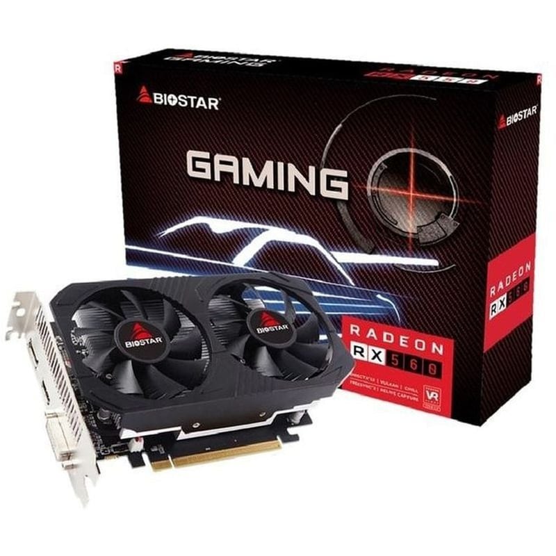 BIOSTAR Κάρτα Γραφικών Biostar VGA Radeon RX560 4GB DDR5 128-bit VA5615RF41