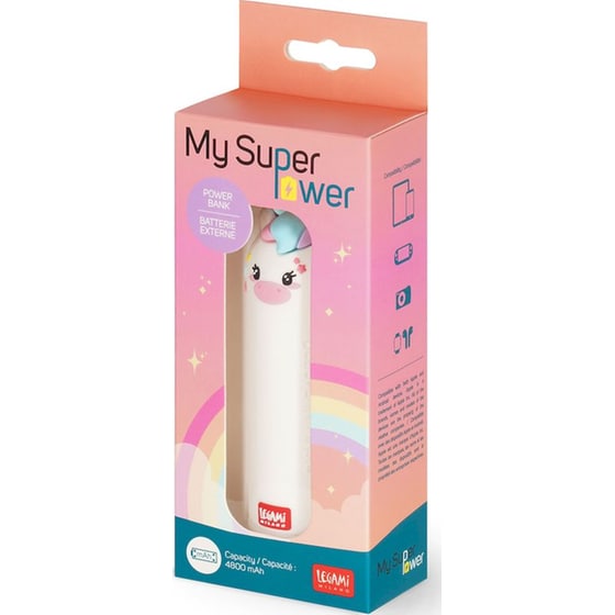 Powerbank Legami Unicorn 4800mAh με Θύρα USB-A και USB-C image 3