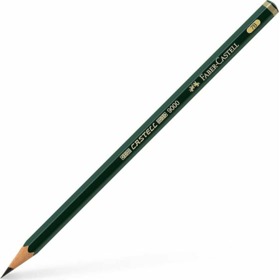 Μολύβι Σχεδίου Faber Castell 9000/7B Πράσινο image 0