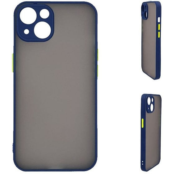 Θήκη Apple iPhone 15 - Sonique Color Button Bumper - Μπλε image 0