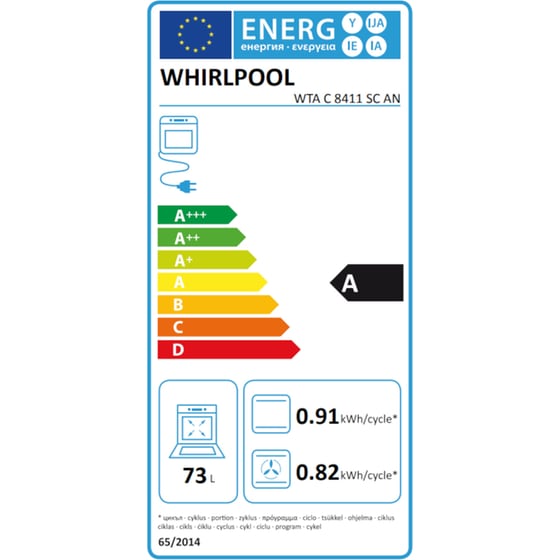 WHIRLPOOL AKT 8130 BA & WTAC8411 73 Lt Μαύρο Εντοιχιζόμενο Σετ Φούρνος και Εστία image 3