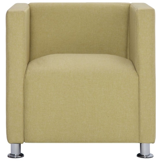 Πολυθρόνα VidaXL Cube από Ύφασμα - Πράσινη image 4