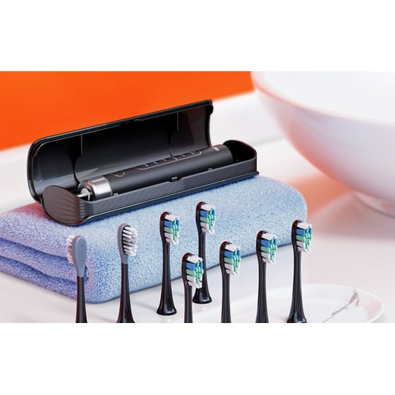 Ηλεκτρική Οδοντόβουρτσα BITVAE S2 Με Κεφαλές και Θήκη Ταξιδιού - Μαύρο image 4