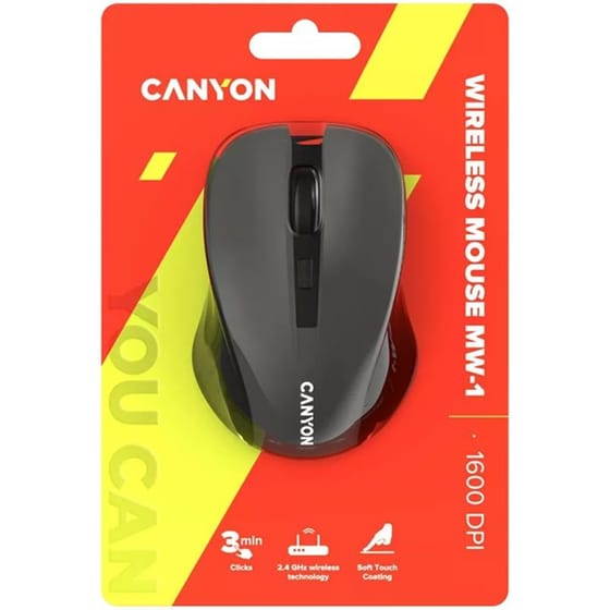 Canyon MW-1 Ασύρματο Ποντίκι Γκρι image 4