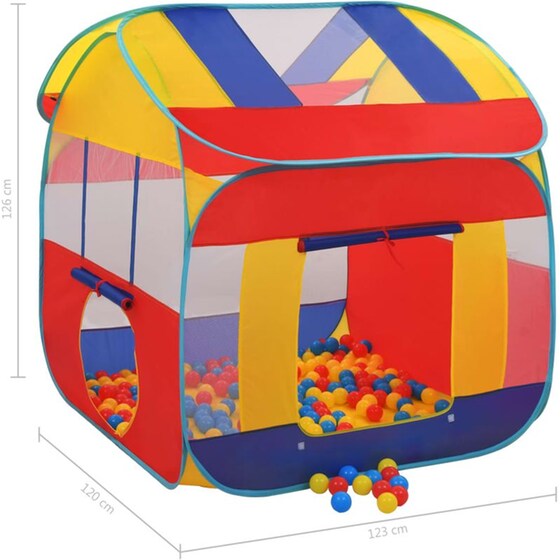 Vidaxl Παιδική Σκηνή XXL Πολύχρωμο 123 x 120 x 126 εκ. image 8