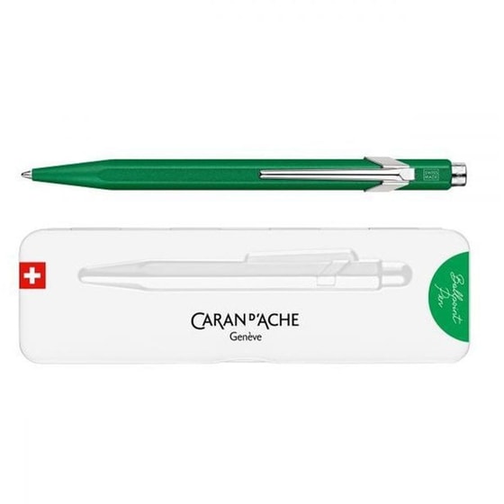 Στυλό Διαρκείας Caran d'Ache σε Κουτί Πράσινο 849 Μπλε image 0
