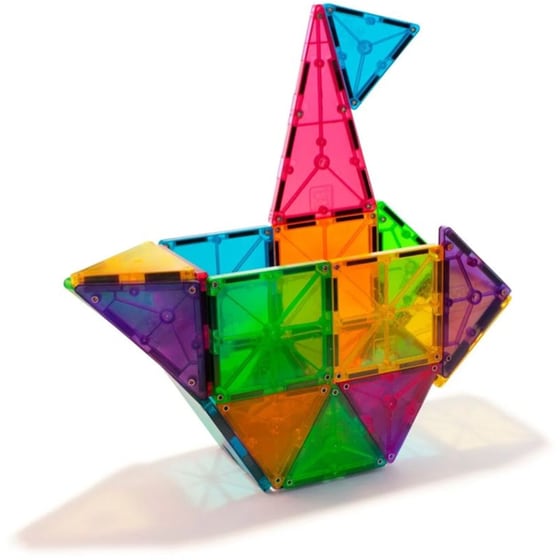 Magna Tiles Clear Colors Μαγνητικό Παιχνίδι 32 Κομματιών image 3