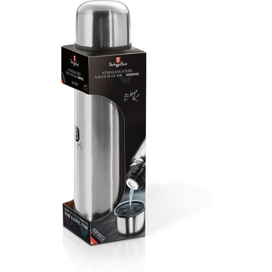 Μπουκάλι Θερμός Berlinger Haus Ανοξείδωτο Ασημί 1L image 3