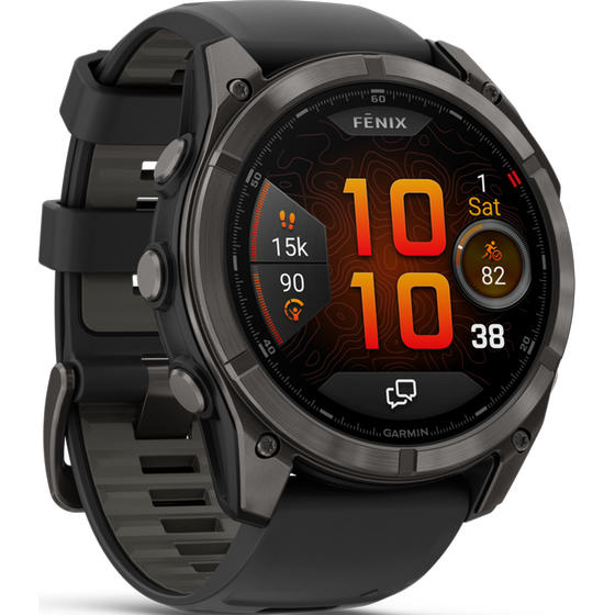 Smartwatch Garmin Fenix 8 Pro 51mm - Titanium Carbon Gray DLC with Black and Pebble Gray image 2