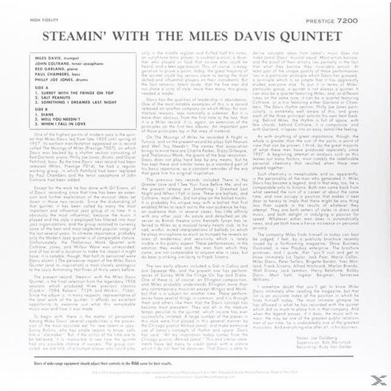 Steamin' With The Miles Davis Quintet image 3