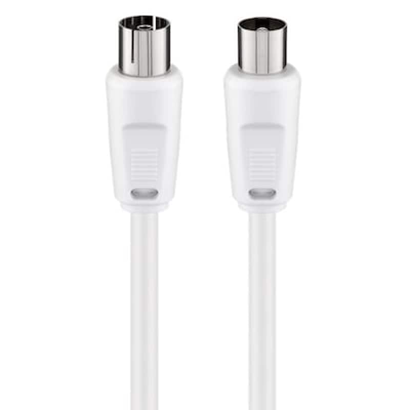 Goobay Καλώδιο Κεραίας Αρσενικό Σε Θηλυκό 11512 70db Ccs 5m Λευκό