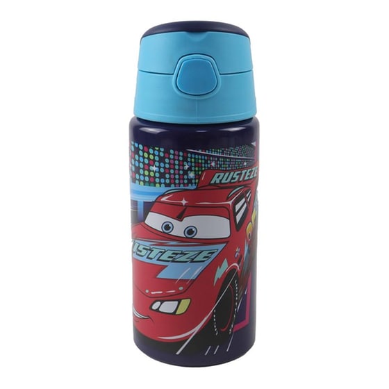 Παγούρι Gim Flip Αλουμινίου Cars 500 ml Μπλε image 0