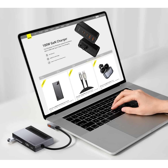 Docking Station Baseus CAHUB-DA0G 6-Port USB 3.0 συμβατό με USB-C image 7