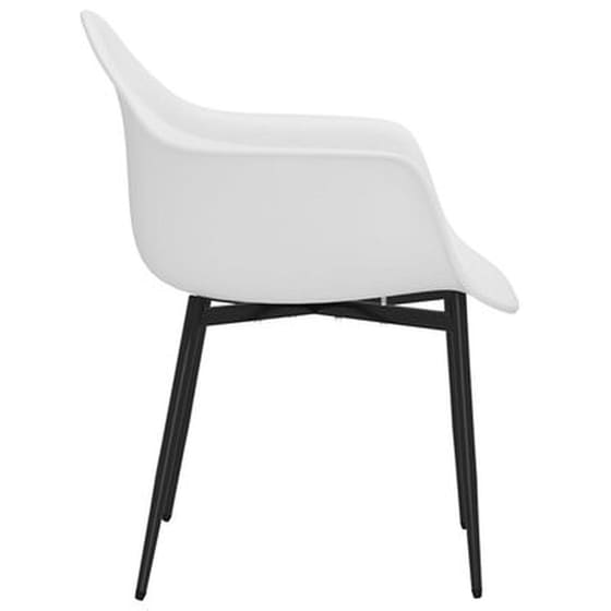 Καρέκλες Τραπεζαρίας Vidaxl από Πολυπροπυλένιο 4 Τμχ - Λευκές image 4