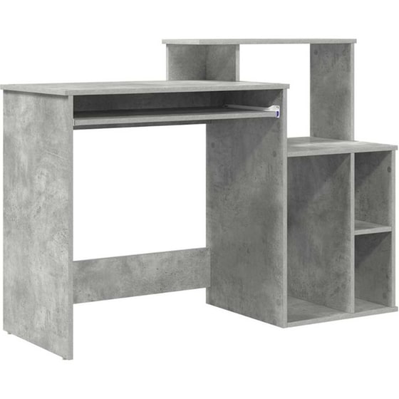 Γραφείο VidaXL από Επεξεργασμένο Ξύλο 120,5x44x88,5 cm - Γκρι Σκυροδέματος image 0