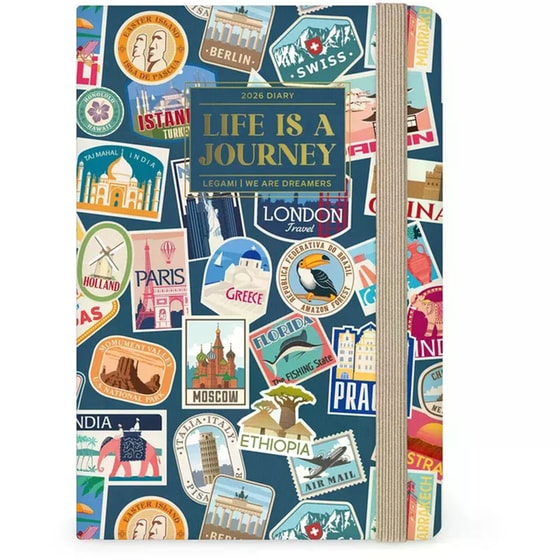 Ημερολόγιο Εβδομαδιαίο Legami 2026 12Μ Medium Photo Travel Sticke image 0