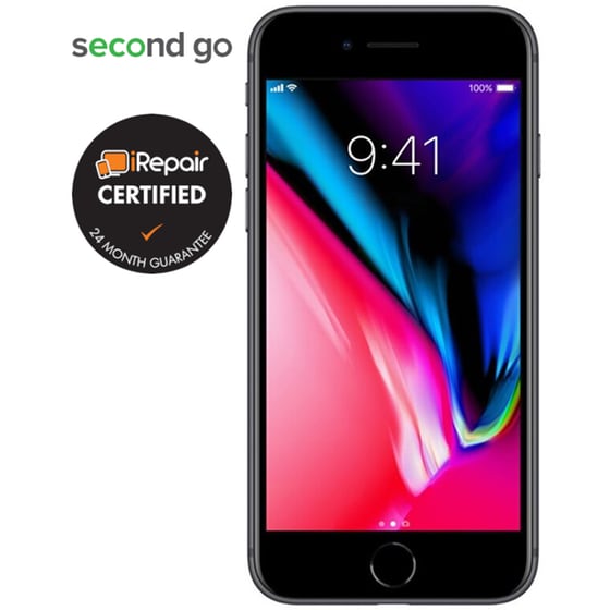 Μεταχειρισμένο Apple iPhone 8 64GB Space Gray second go Certified by iRepair image 1