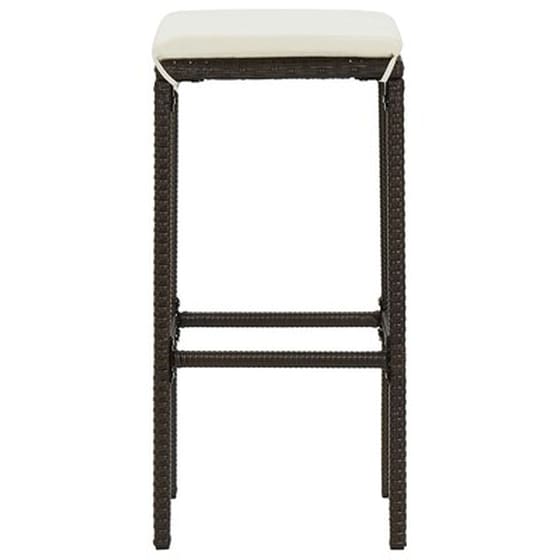 Vidaxl Σετ Επίπλων Μπαρ Κήπου 7 Τεμ. Καφέ Συνθετικό Ρατάν Με Μαξιλάρια image 5