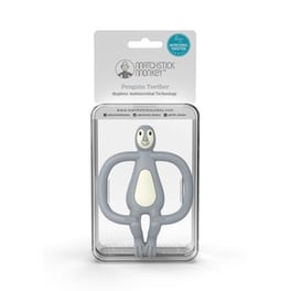 Matchstick Monkey Μασητικός Πινγκουίνος Penguin Teether Γκρι