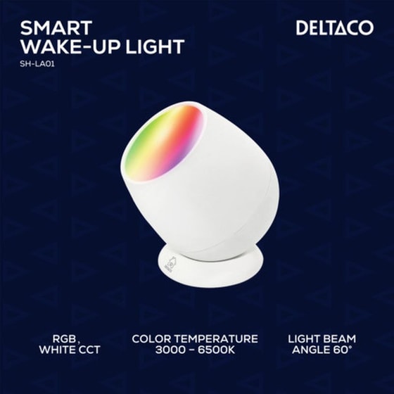 Έξυπνο Φωτιστικό Deltaco SH-LA01 Dimmable - Ρυθμιζόμενο Λευκό/RGB image 1