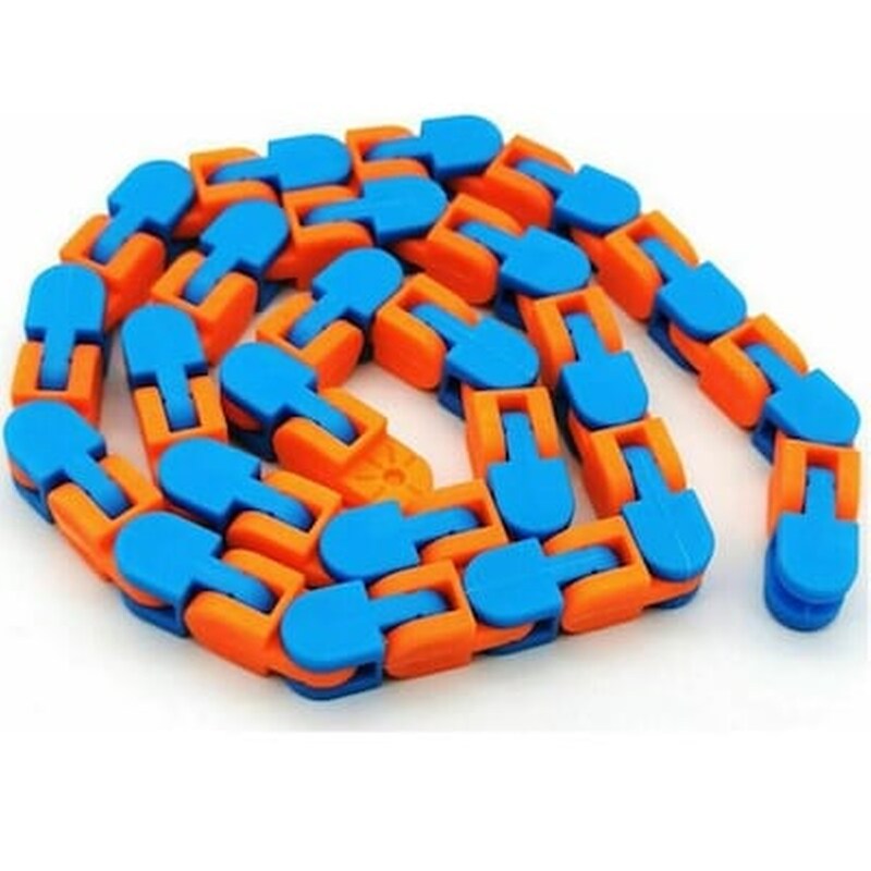 Anti Stress Fidget Chain – Αντιστρές Αλυσίδα Γαλάζιο Πορτοκαλί