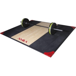 Δάπεδο Γυμναστικής Amila 44489 Άρσης Βαρών 250x200x3cm - Μαύρο/Μπεζ
