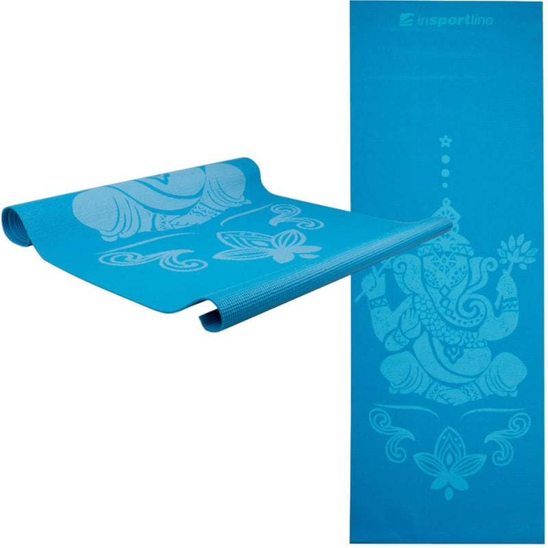 INSPORTLINE Στρώμα Γυμναστικής InSportline Spirit PVC 172x61x0,3cm - θαλασσί