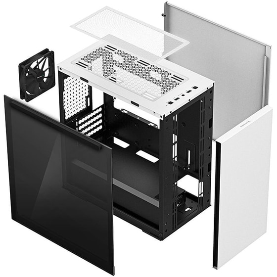 Deepcool Macube 110 Midi Tower mATX Case White image 7