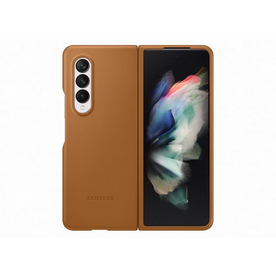 Θήκη Κινητού Samsung Galaxy Z Fold 3 Δερμάτινο - Καφέ image 0