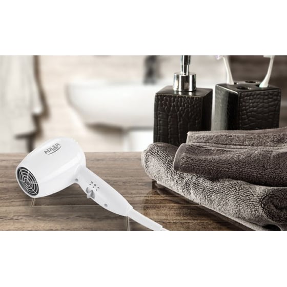 ADLER AD-2252 Σεσουάρ Μαλλιών Ξενοδοχείου 1600 W Λευκό image 3