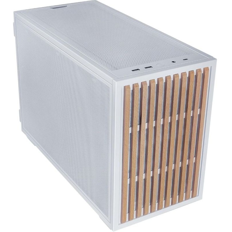 Lian Li B4 Wood Gaming Mini Tower Κουτί Υπολογιστή Λευκό