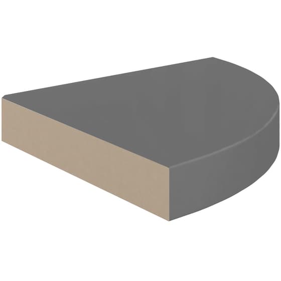 Ράφια Τοίχου VidaXL από MDF 25x25 cm 4 Τμχ - Γκρι image 3